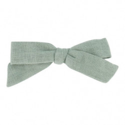 Barrette Croco Noeud Vert De Gris (2)